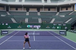 mk体育在线登录入口备战印第安维尔斯网球公开赛！郑钦文和商竣程进行合练